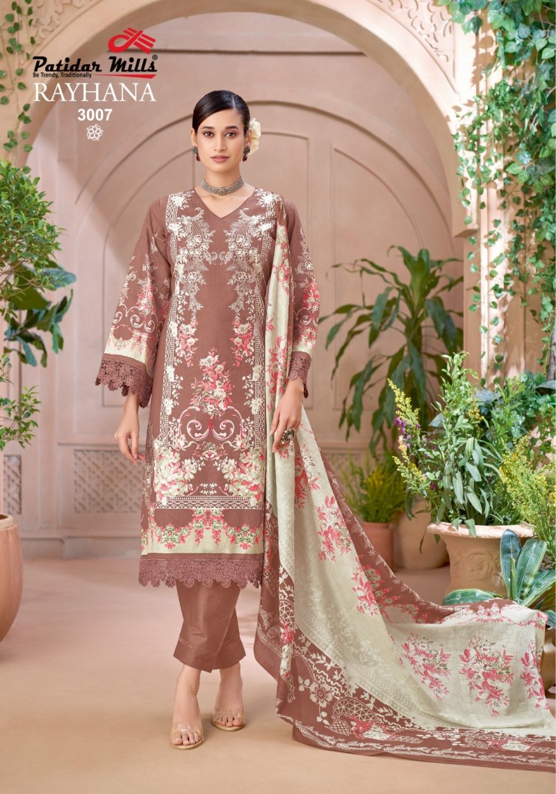 Rayhana Vol 3 By Patidar Cotton Printed Dress Material